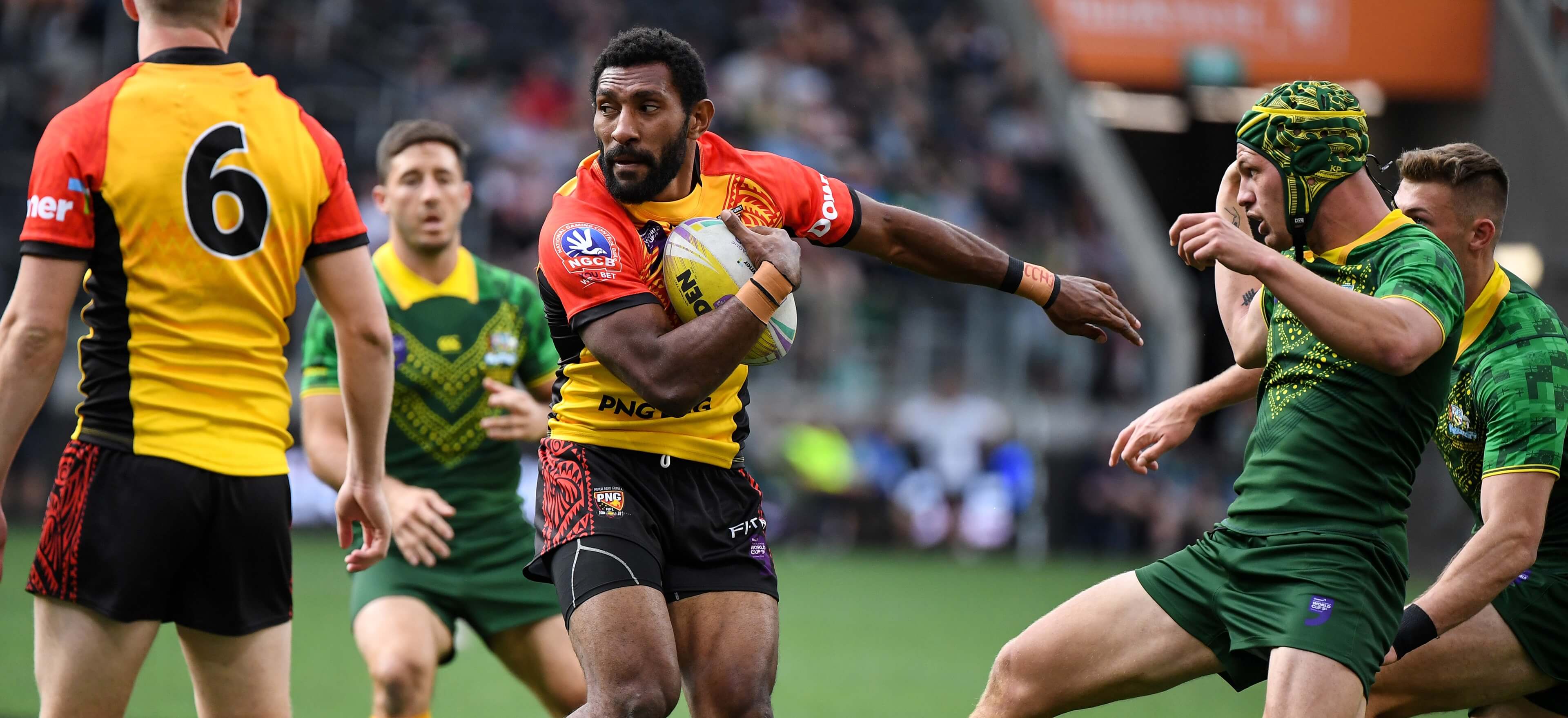 NRL match in action