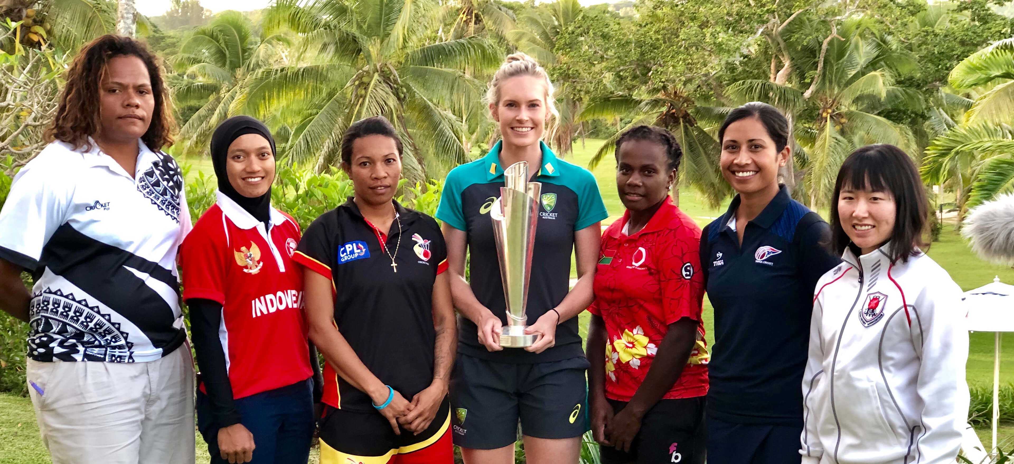 athletes with trophy