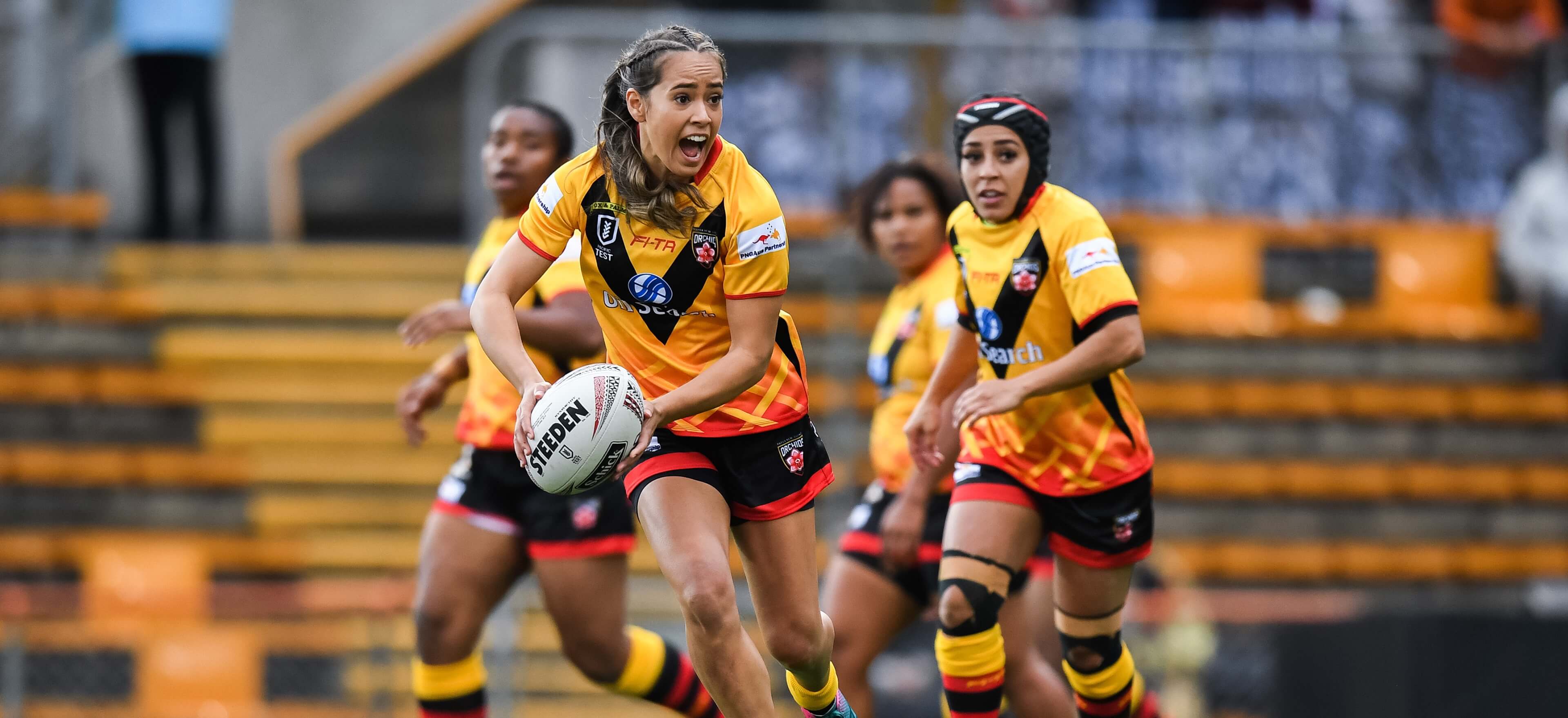 PNG Orchids playing rugby league