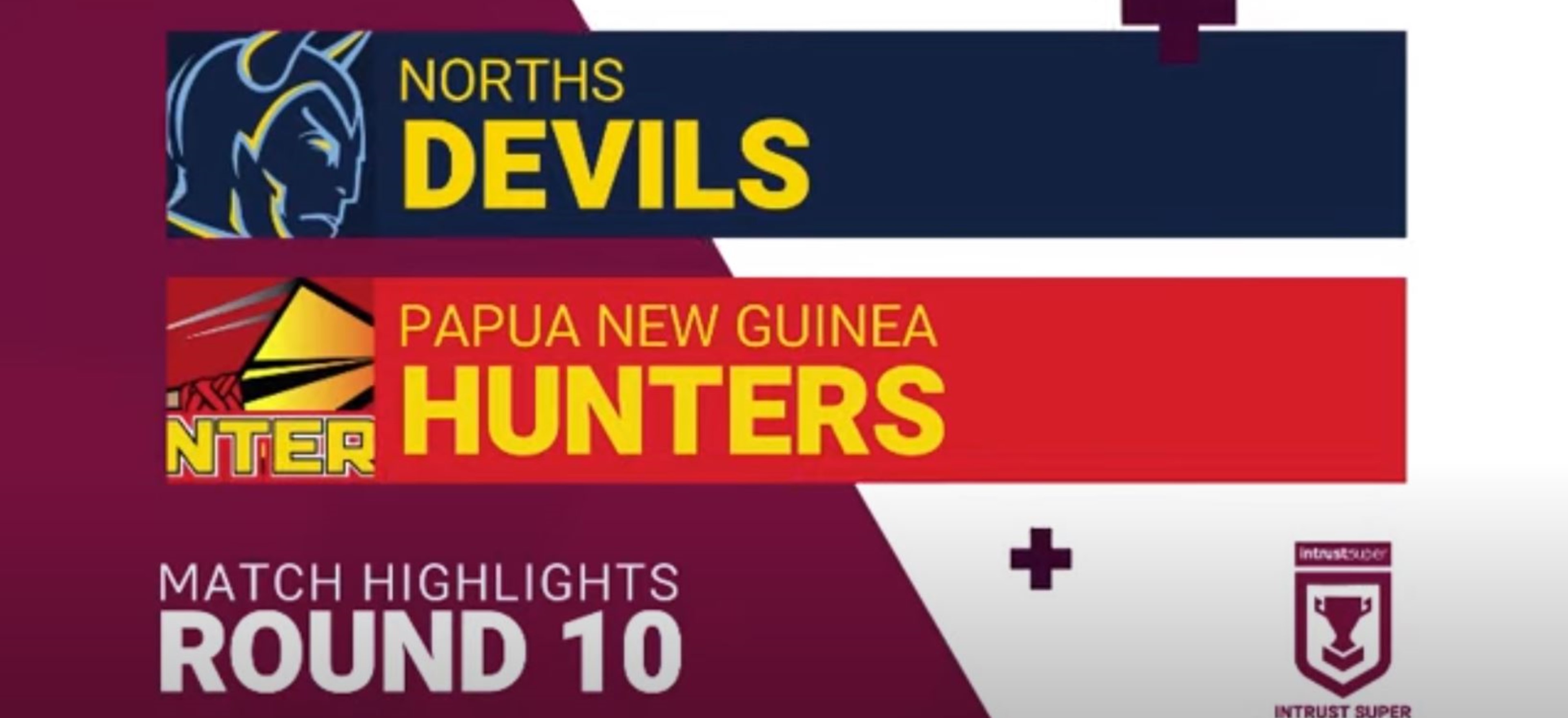  PNG Hunters VS Norths Devils