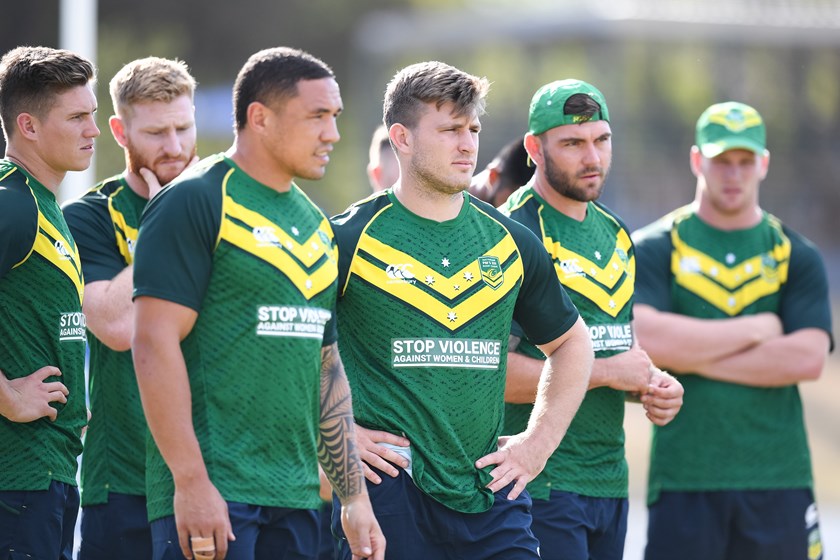 Australian Rugby League players at training