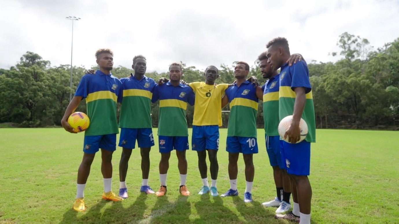 Solomons Soccer Team Singing