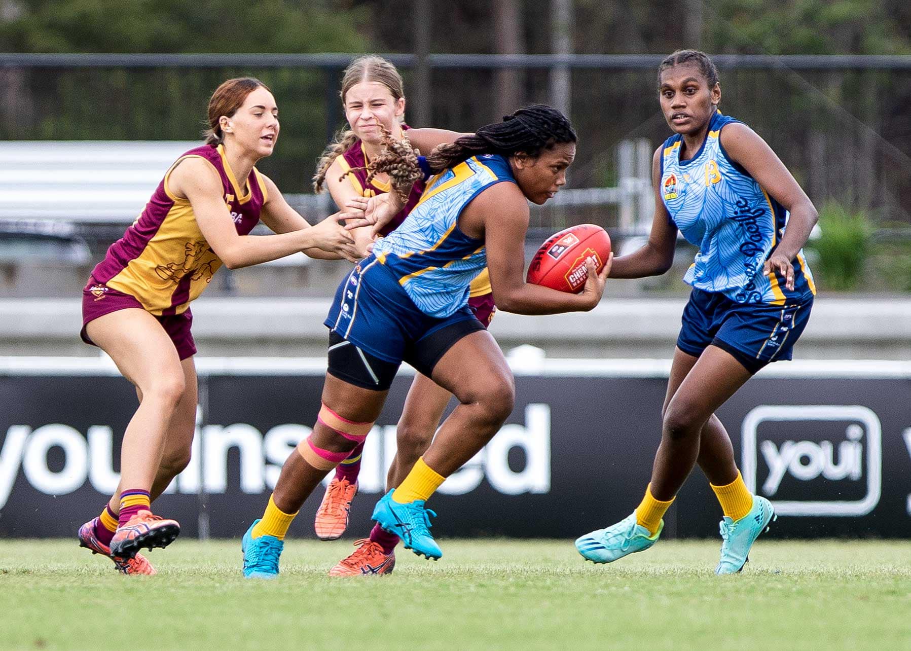 AFL players in action