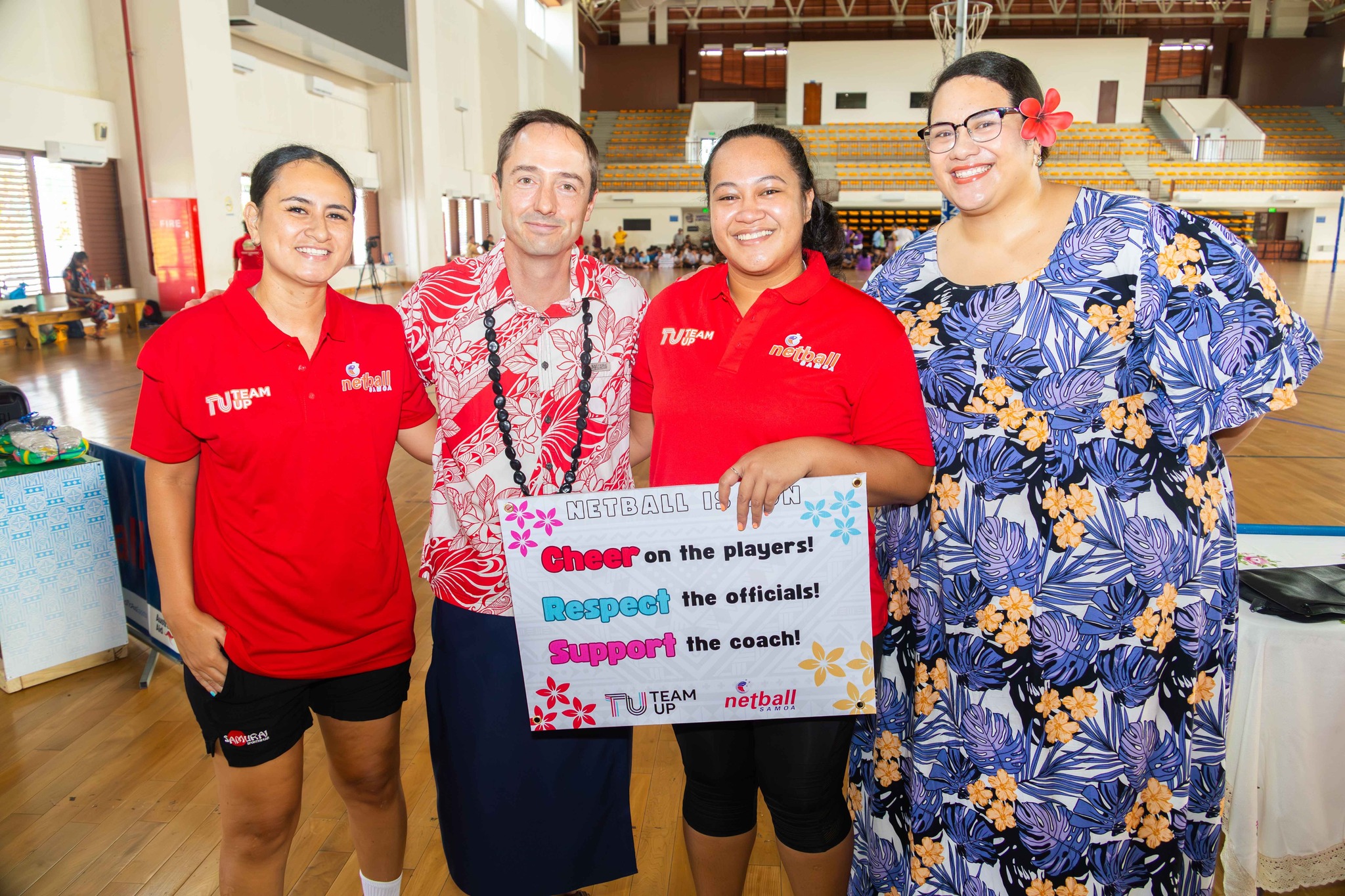 Rozel Laulua; Australian High Commissioner to Samoa, Mr Will Robinson; Rosabel Tuatagaloa