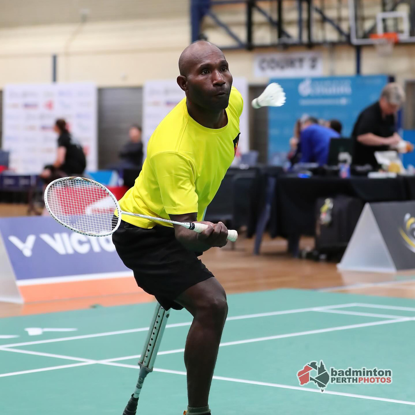 Bronze Medalist Jerome Bunge in action