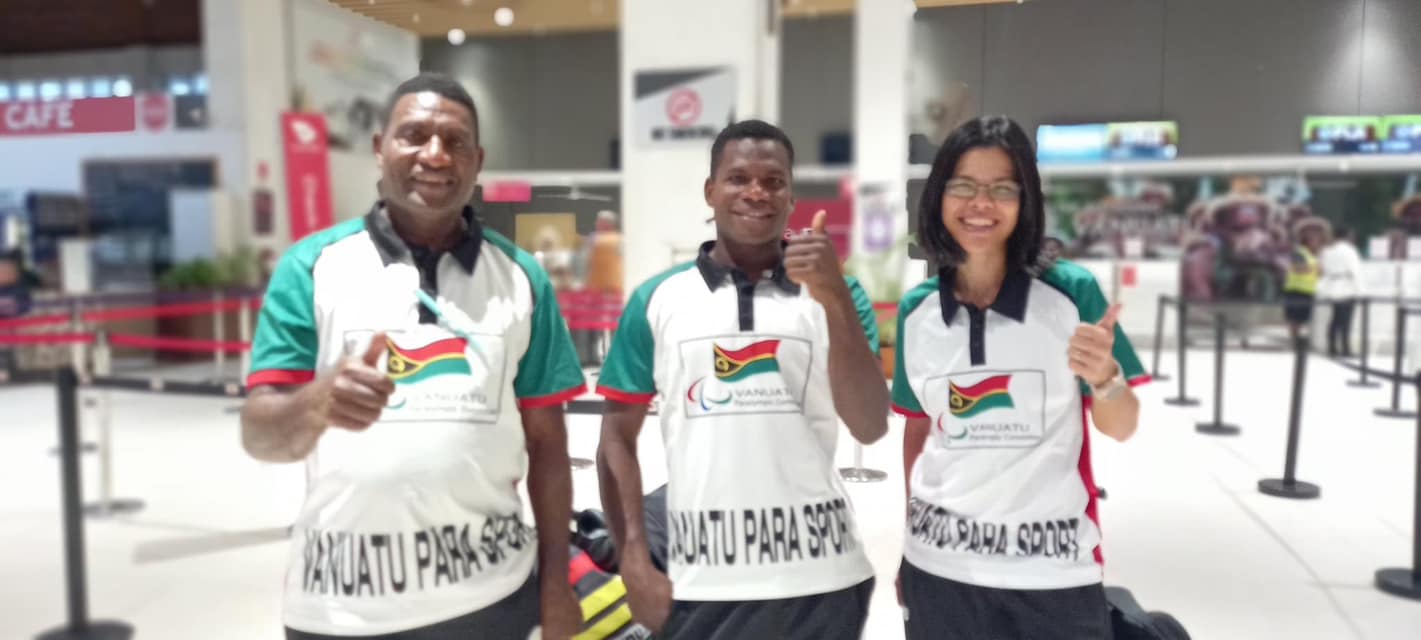The Paralympic Vanuatu team