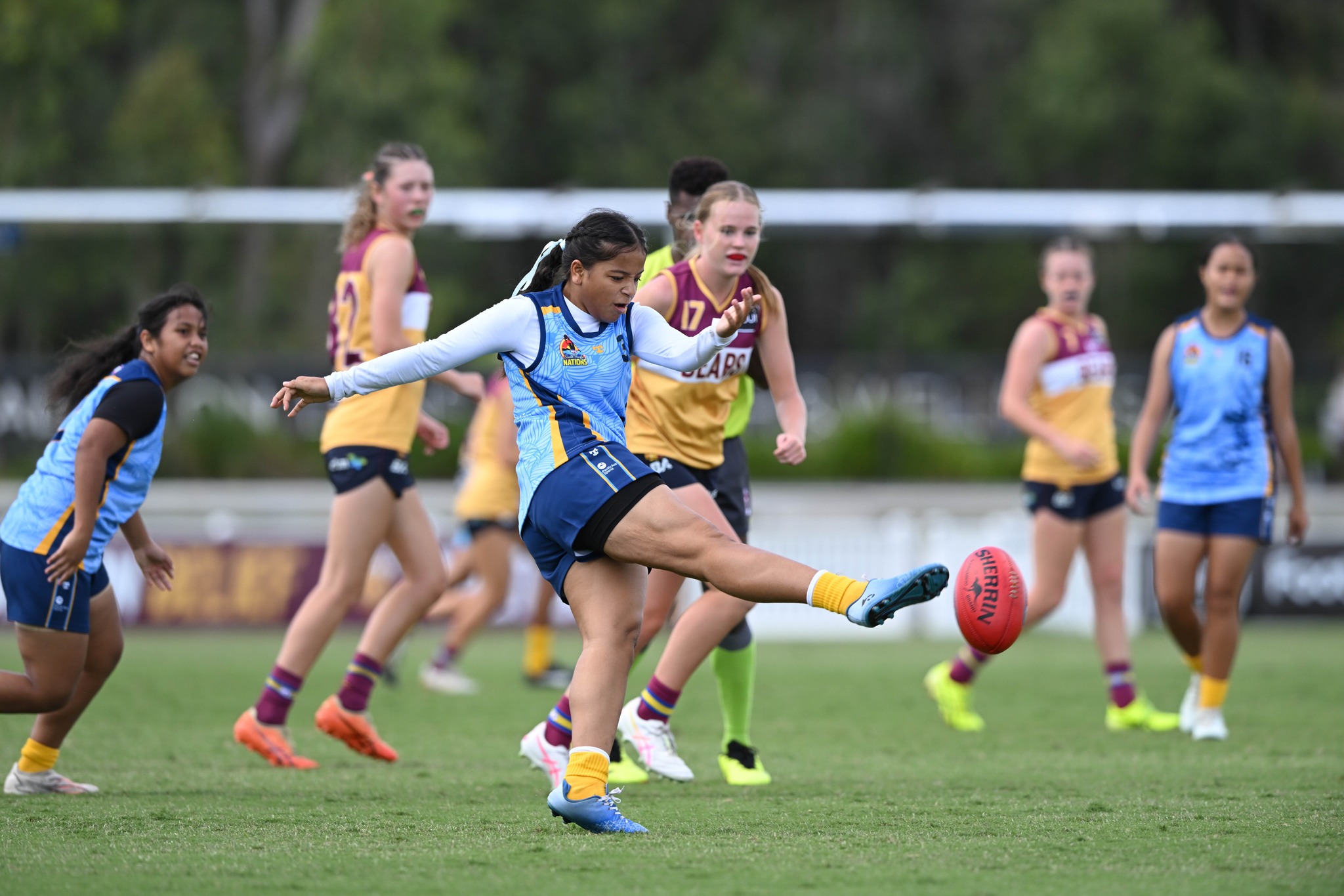 Pacific Academy Girls against the Brisbane Lions 