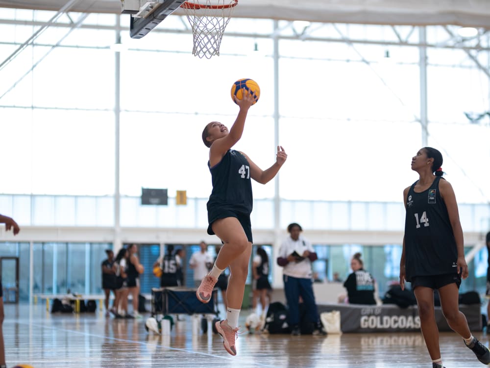 3x3 basketball in action